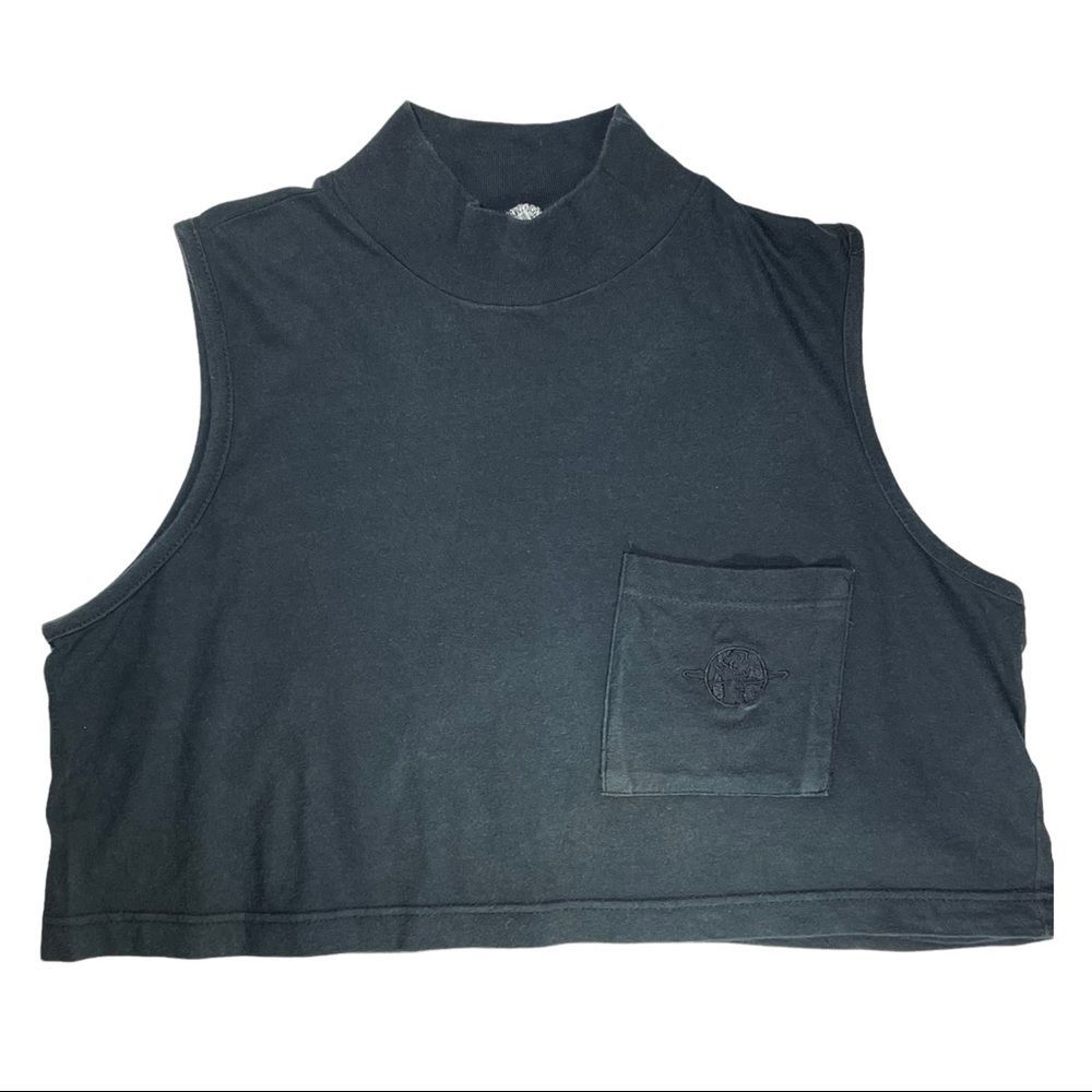 Vintage Black Crop Top
